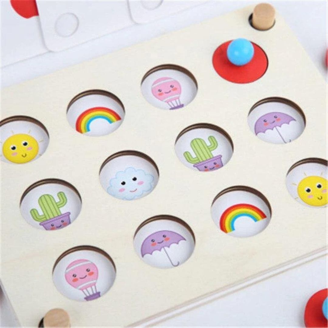 Jeu de Mémoire Montessori exemple de jeu