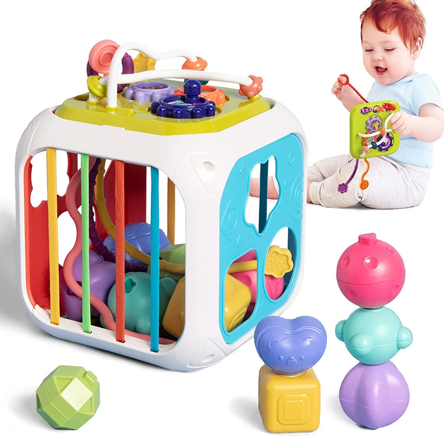 Jouets montessori 1 an Le Cube Magique