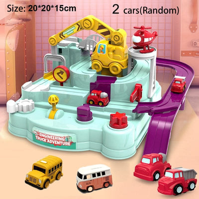 Jeux voiture montessori - La Course Folle