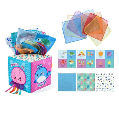 Jeux éveil Montessori pour enfants de 1 an : produit baleine sur fond blanc.