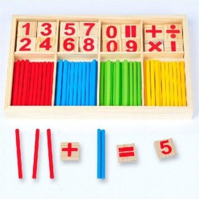 Bâtonnets de Calcul Montessori - exemple de calcul