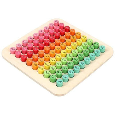 Table de Multiplication Montessori sur fond blanc