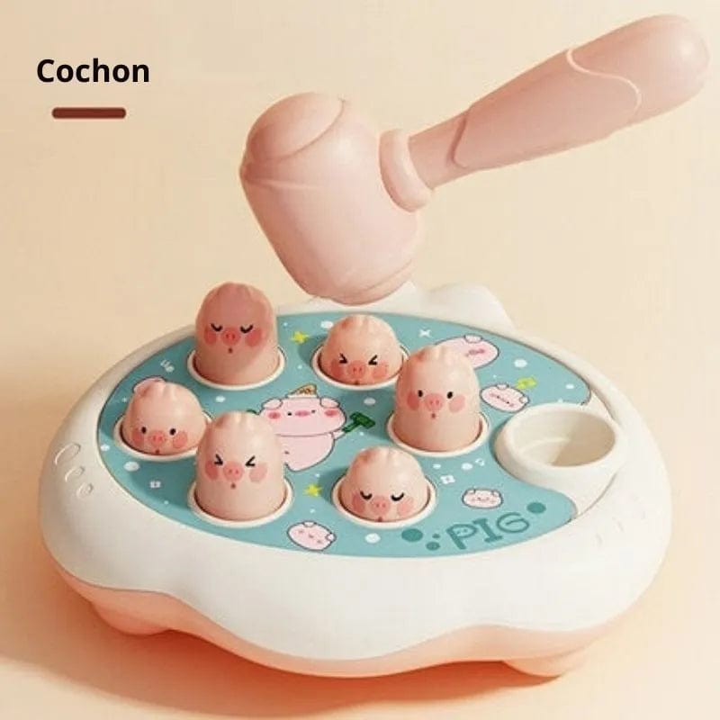 Présentation du jeu de société des figurines rigolotes en forme de cochon.- Jeux éveil Montessori 2 ans - Jeu de Société des Figurines Rigolotes 