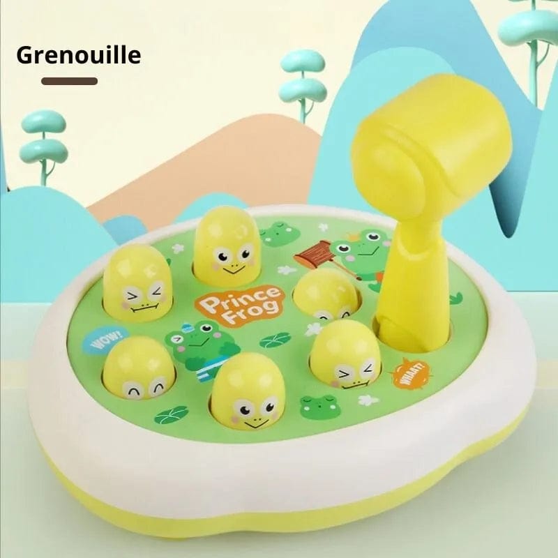 Présentation du jeu de société des figurines rigolotes en forme de grenouille.- Jeux éveil Montessori 2 ans - Jeu de Société des Figurines Rigolotes 