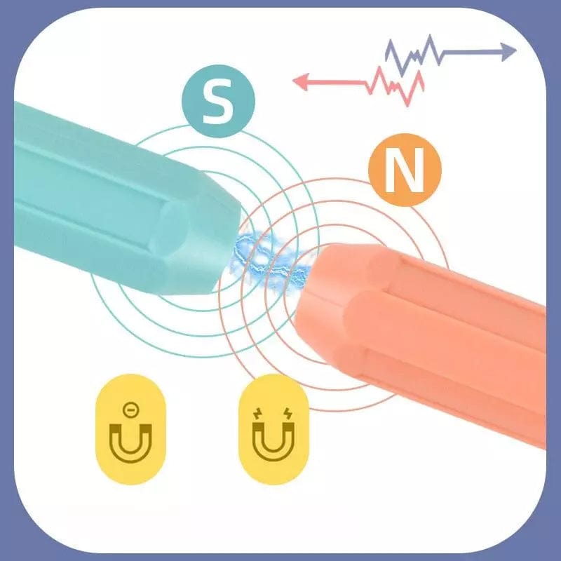 Système aimanté Jeux Montessori Éducatif 6 ans - Kit de Construction Magnétique