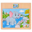 Puzzle 12 pièces éléphant- Jouets en Bois Montessori 4 Ans